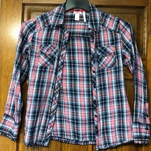 💕3/$15💕 Red White and Blue Flannel